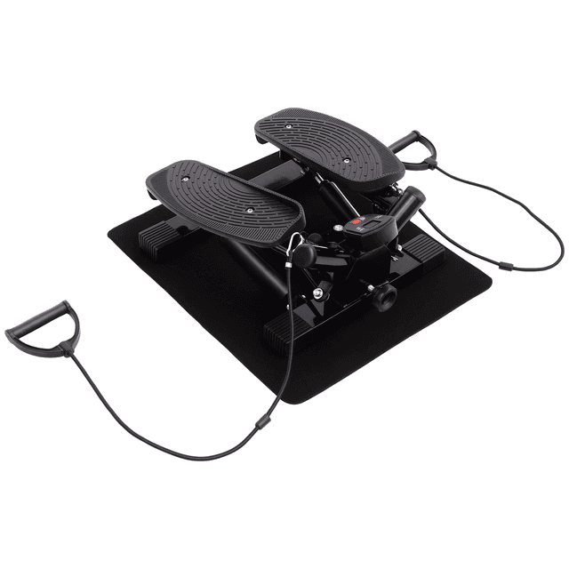 Supplier photo of Portable Mini Stepper,Exercise Fitness Machine For Legs Arms Thigh Toner Toning Machine,Stair Steps Workout Training Fitness,w/ Resistance Bands And Floor Mat,B