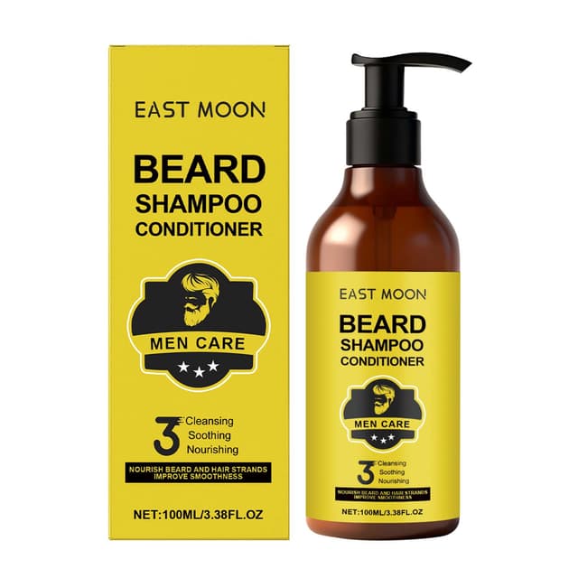 Supplier photo of Beard Wash Men's 2-in-1 Beard Shampoo Cleansing Wash Gently Cleans And Softens Beard And Hair Daily