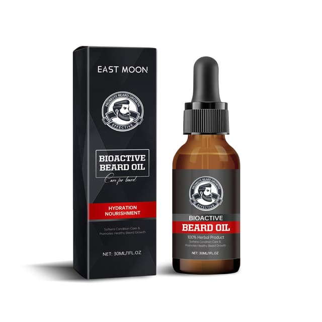 Supplier photo of Men's Beard Oil Nourishing Shiny Treatment Softens Facial Hair Grooming Care Lightweight