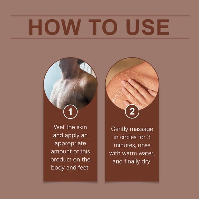 Supplier photo of Men's Facial Cleanser Men's Coffee Body Scrub Exfoliating Cleansing Moisturizing Skin Care Scrub