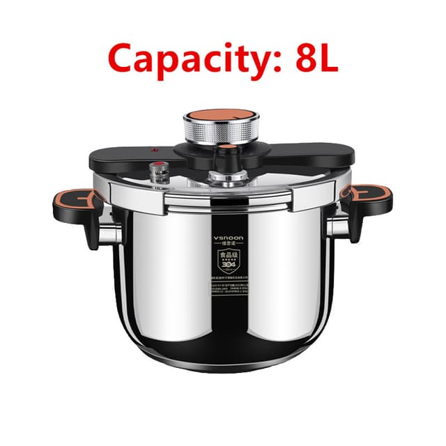 Supplier photo of 8 Litre Home Dual Handle Stainless Steel Pressure Cooker Kitchen Cookware