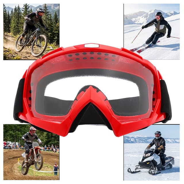 Supplier photo of Motorcycle Skiing Goggles Fit Over Glasses Bike ATV Off-Road Cycling Sunglasses