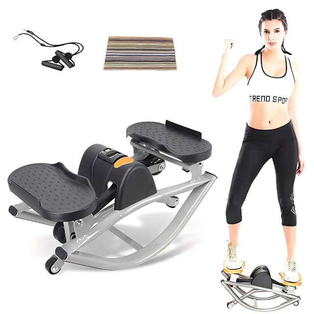 Supplier photo of Rock Stepper,U-Shaped Rock Stepper Machine With LCD Monitor & Resistance Bands,for Home & Office
