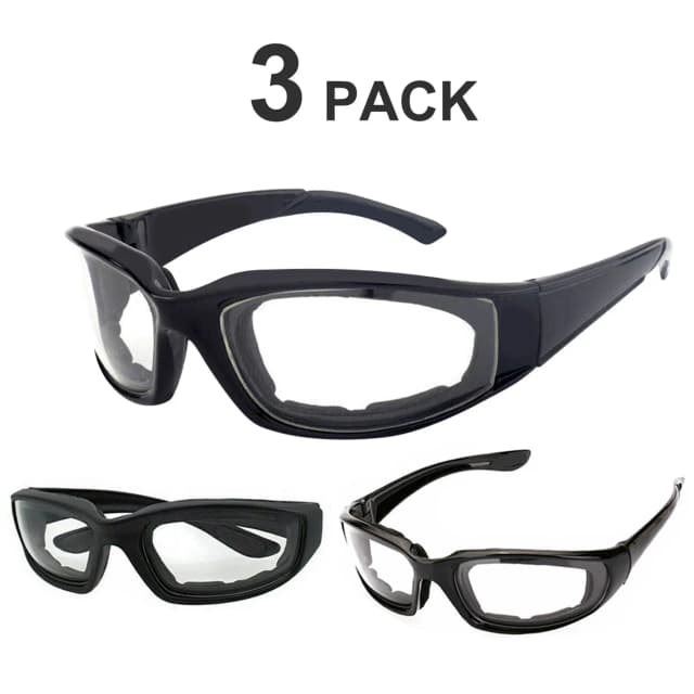 Supplier photo of 3 pairs Motorcycle Sports Biker Riding Glasses Wind Resistant Eye Protection Clear Sports Goggles Cycling Glasses Sunglasses(Logistics only For USPS.TK/TMEU onl