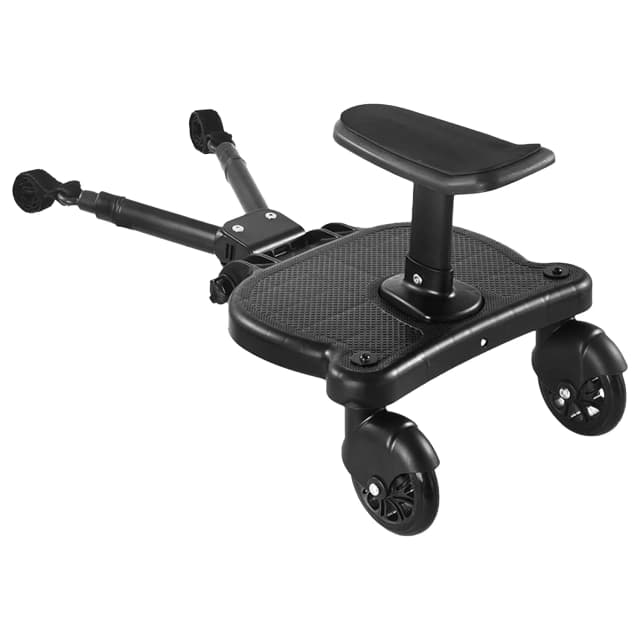 Supplier photo of 2 In 1 Universal Stroller Board Sit & Stand Buggy Wheeled Board Toddler Stroller Attachment with Detachable Seat for 3-7 Years Old