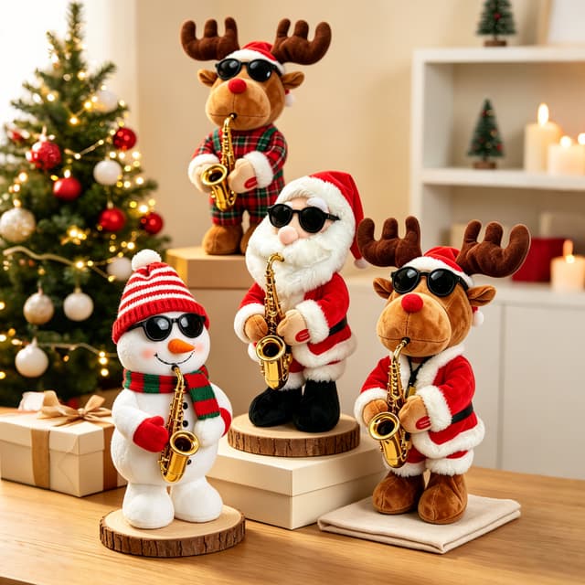 Supplier photo of Glowing Christmas Sunglasses Dancing Christmas Tree