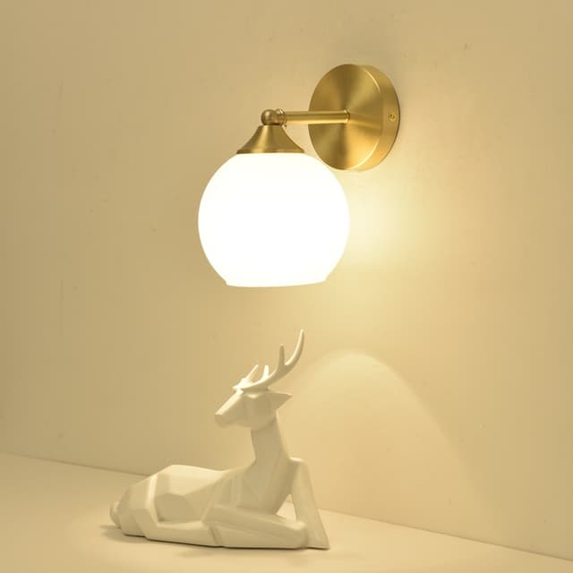 Supplier photo of LED All-copper Wall Lamp Modern Minimalist Luxury Smart Wall Light For The Bedside