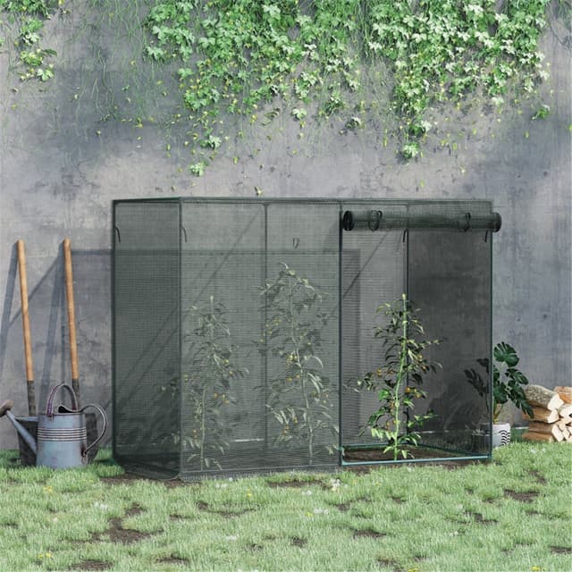 Supplier photo of Black 6x3ft Garden Plant Protectors – for Backyard Herbs, Crop Cages Shield from Animals