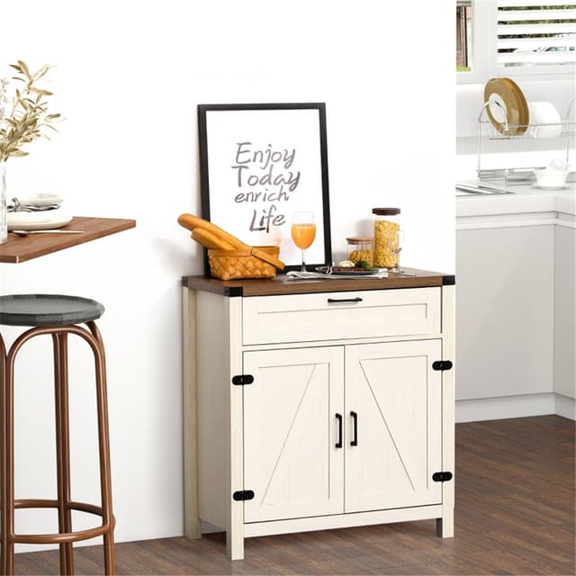 Supplier photo of Kitchen Sideboard/ Storage cabinet/Coffee Bar Cabinet ( Amazon Shipping)(Prohibited by WalMart)
