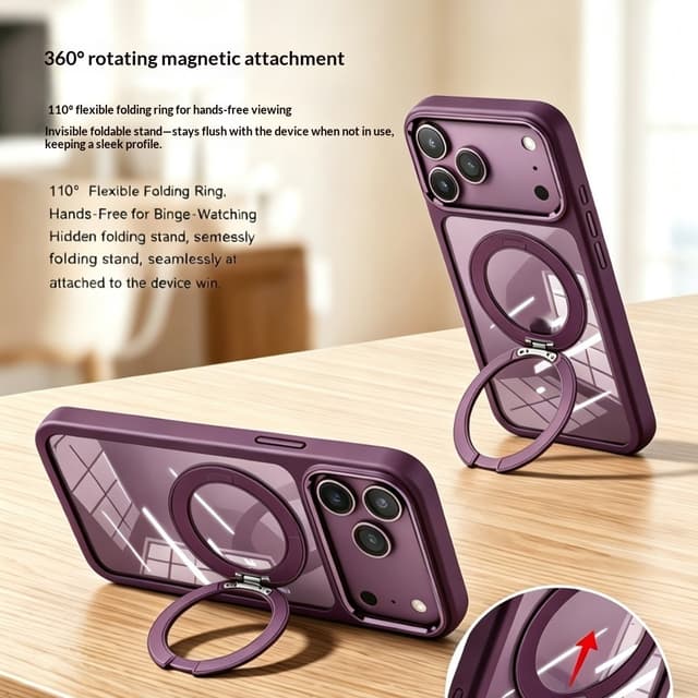 Supplier photo of 360-degree Rotating Stand Phone Case